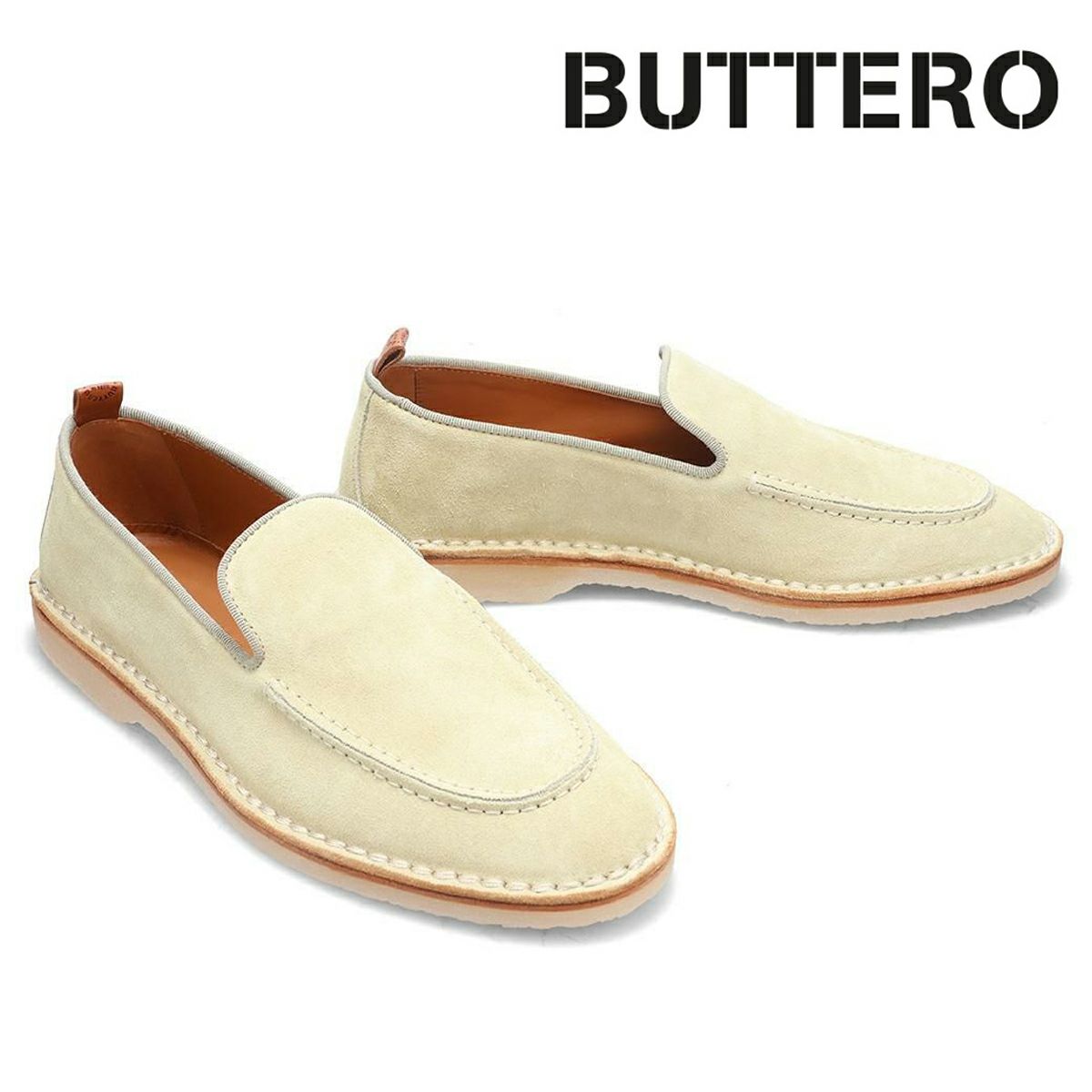 ブッテロ / BUTTERO メンズ カジュアルシューズ b9320 アルジェンタリオ アイボリー1