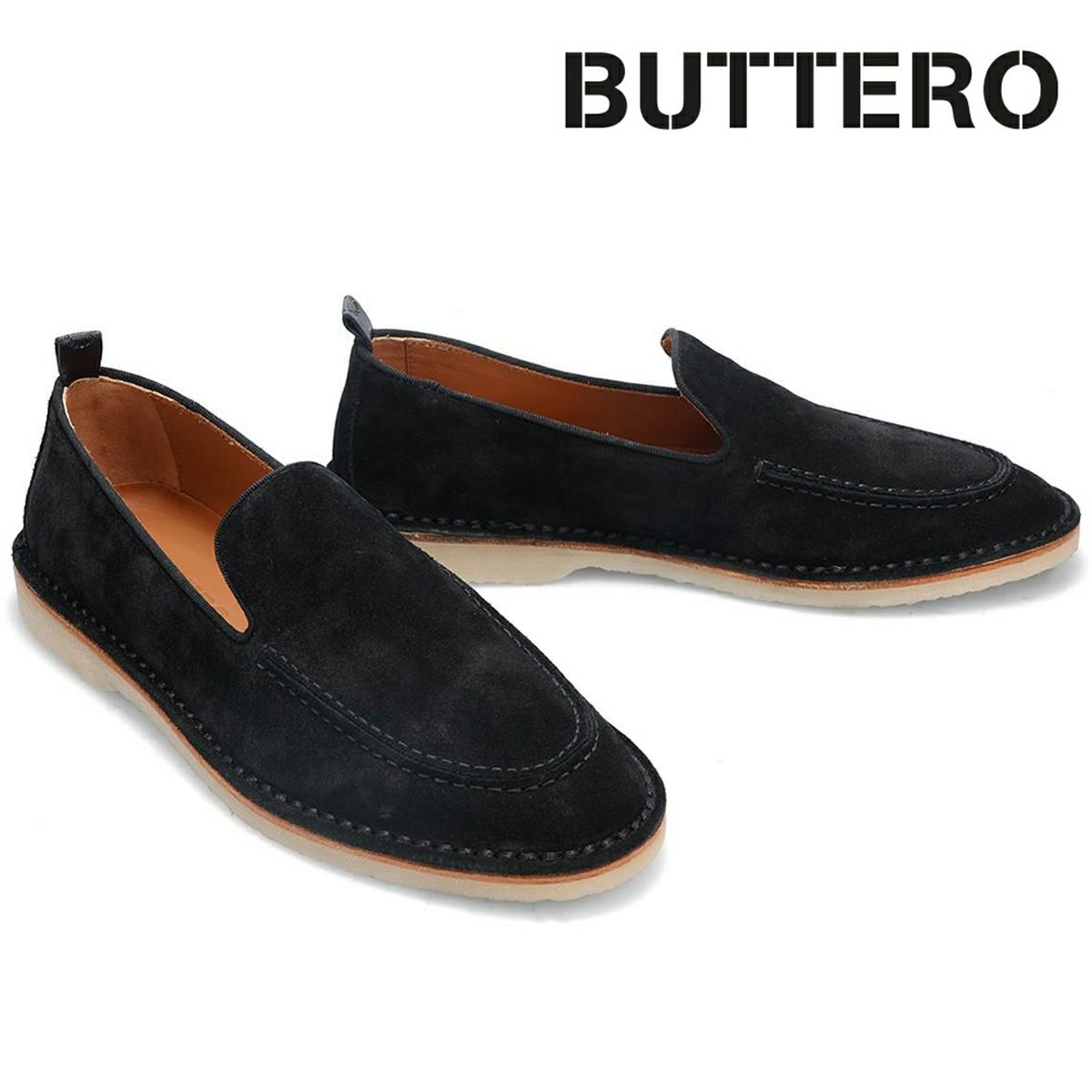 ブッテロ / BUTTERO メンズ カジュアルシューズ b9320 アルジェンタリオ ブラック1