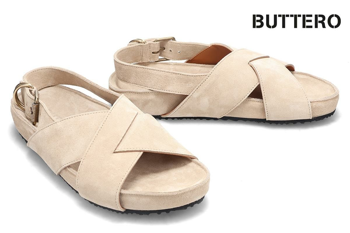 ブッテロ / BUTTERO メンズ カジュアルシューズ b11361 コルトナ ライトベージュ イタリア製1