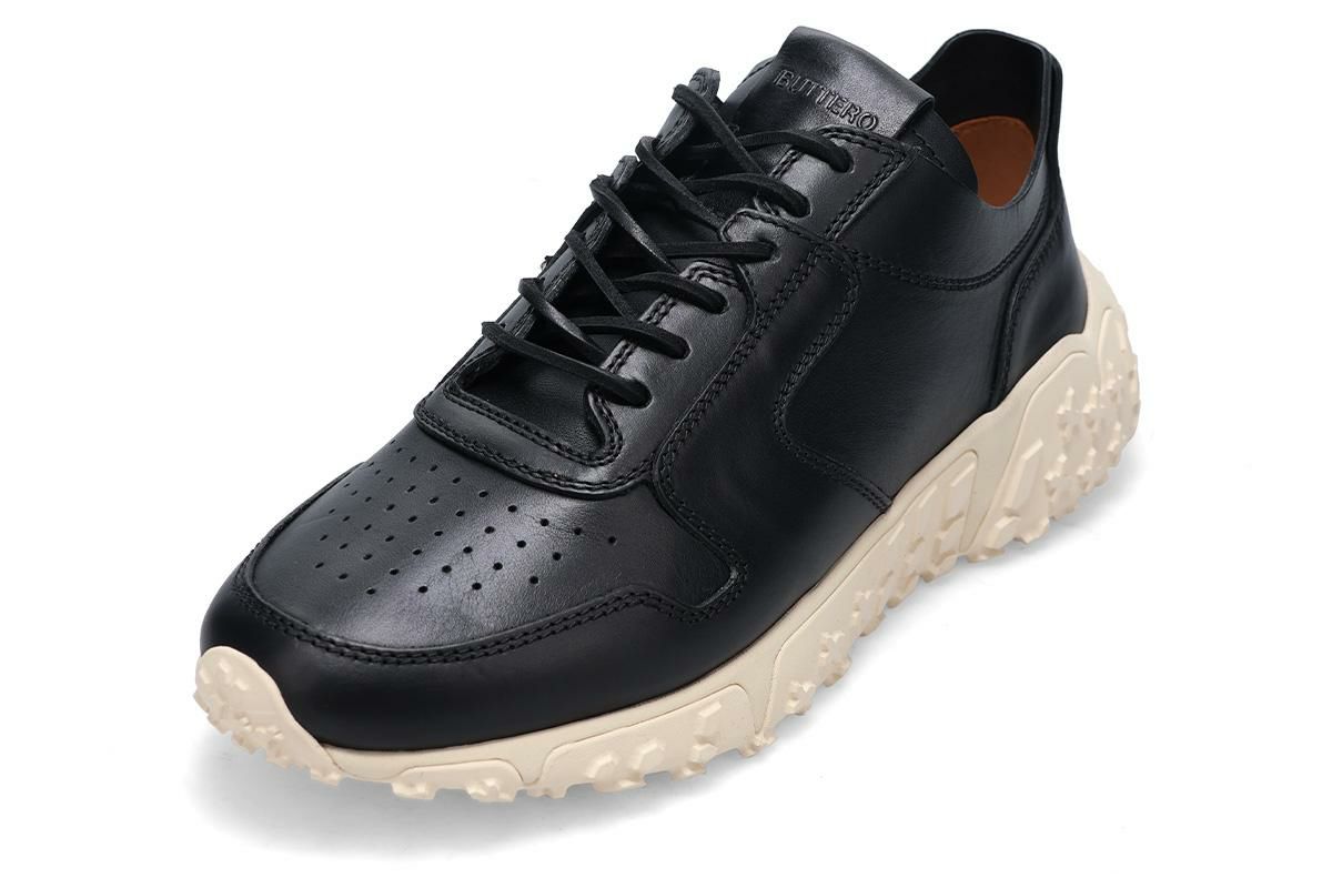 ブッテロ / BUTTERO メンズ カジュアルシューズ b10540 ヴィンチ エックス ブラック イタリア製5