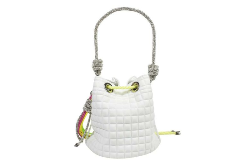  [レーク L4K3] バッグ バケットバッグ スクエア ホワイト イタリア製 