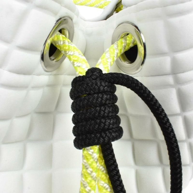  [レーク L4K3] バッグ バケットバッグ スクエア ホワイト イタリア製 