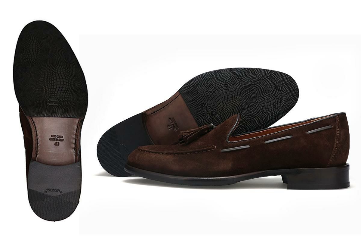 カルツォレリアトスカーナ メンズ ドレスシューズ スエード タッセルローファー イタリア製 