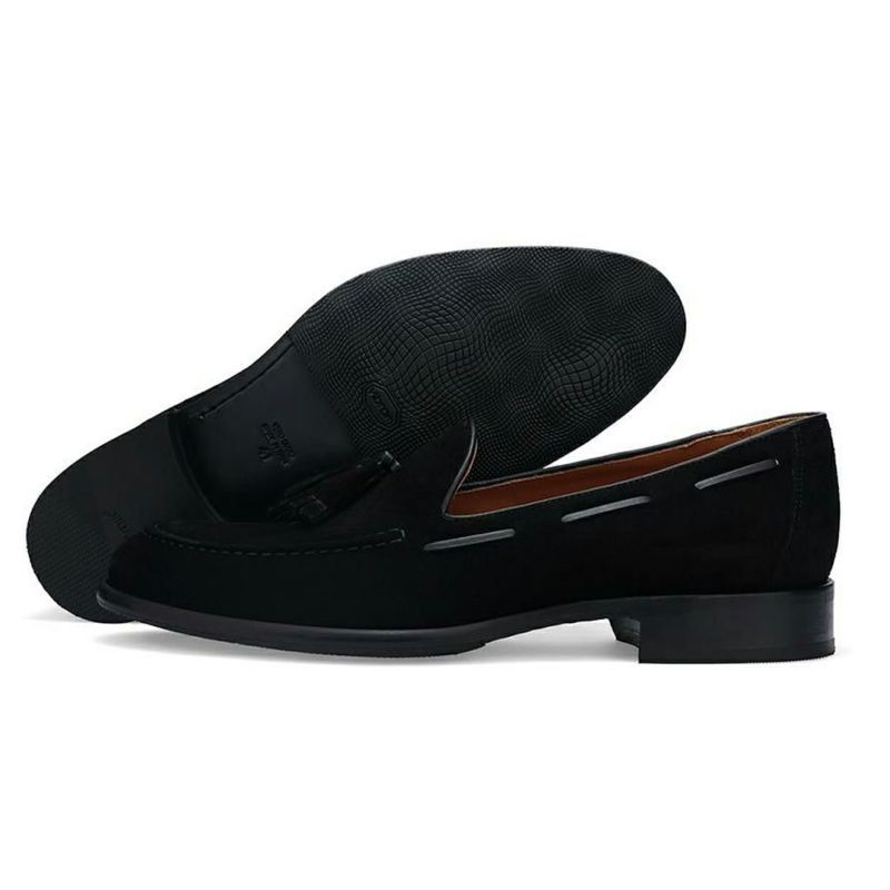 カルツォレリアトスカーナ メンズ ドレスシューズ スエード タッセルローファー イタリア製 