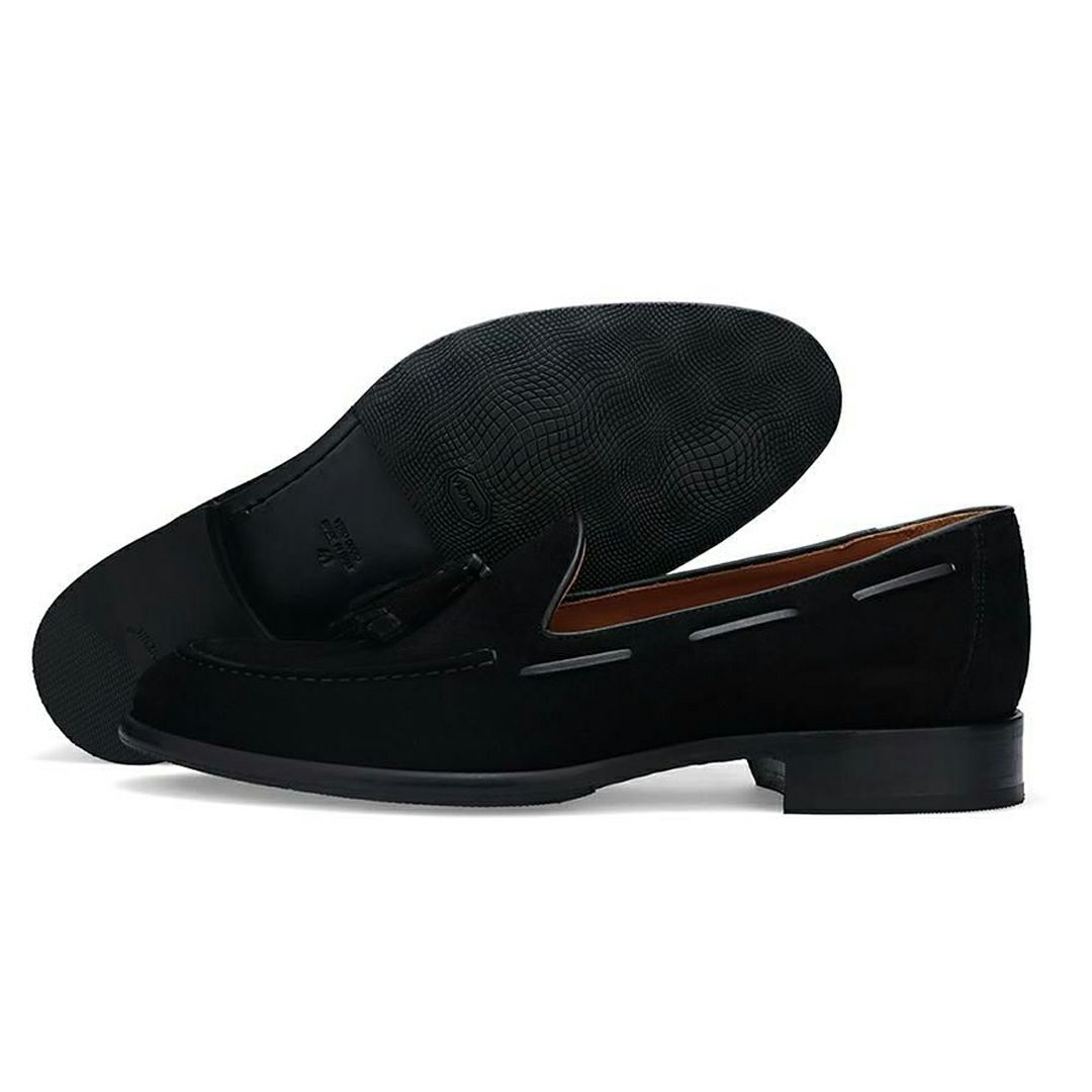 カルツォレリアトスカーナ メンズ ドレスシューズ スエード タッセルローファー イタリア製 