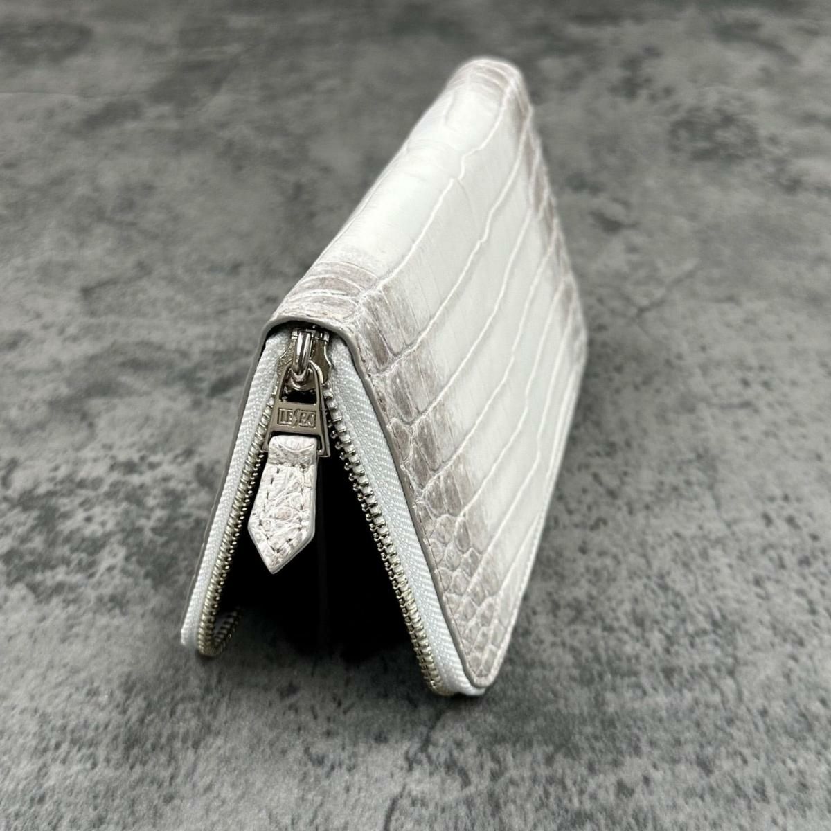 レザック 長財布 クロコダイル ブラック ナチュラル 国産(日本製) LE'SAC 