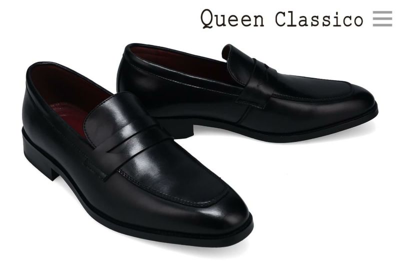 クインクラシコ メンズ ドレスシューズ ローファー QueenClassico 