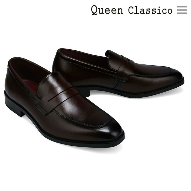 クインクラシコ メンズ ドレスシューズ ローファー QueenClassico 