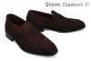 クインクラシコ メンズ ドレスシューズ スエードローファー QueenClassico