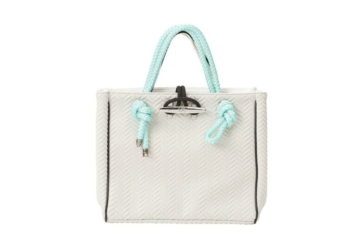 バッグ クリートトートミニ ツイル マカダミア イタリア製 