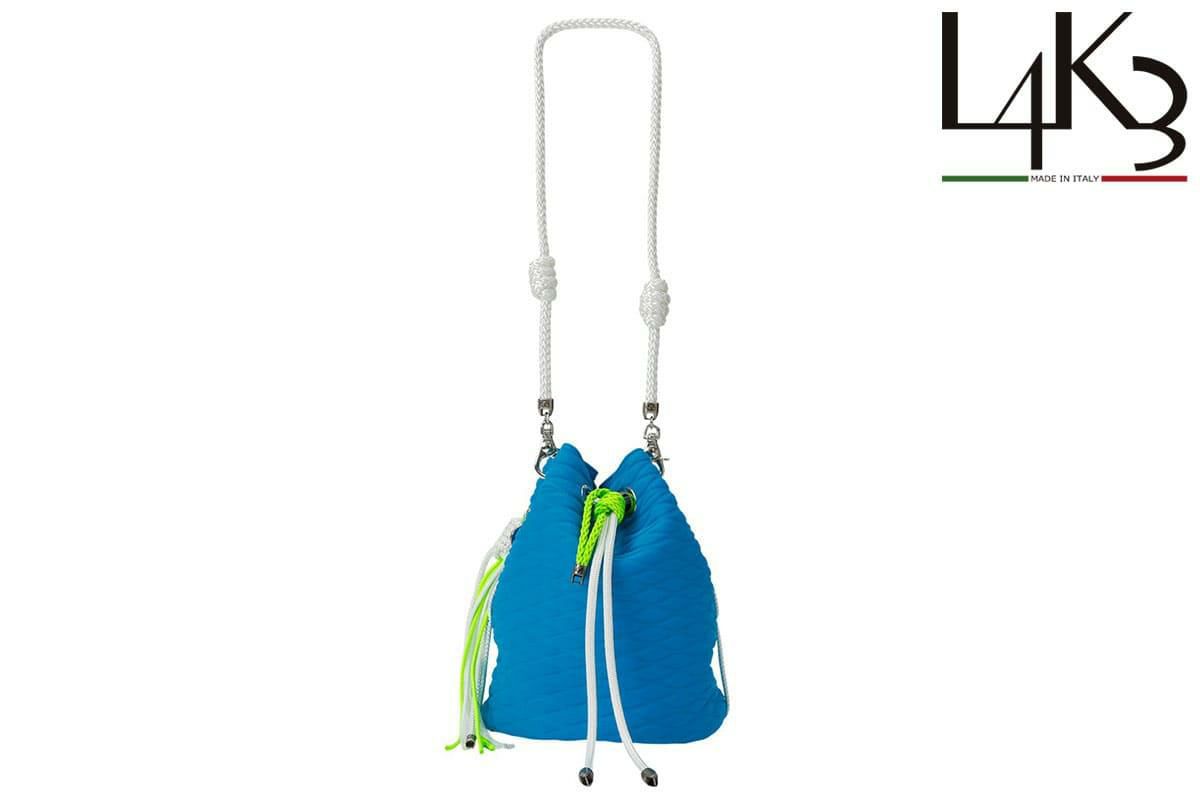  [レーク L4K3] バケットバッグ ピーコック イタリア製 seb-1175