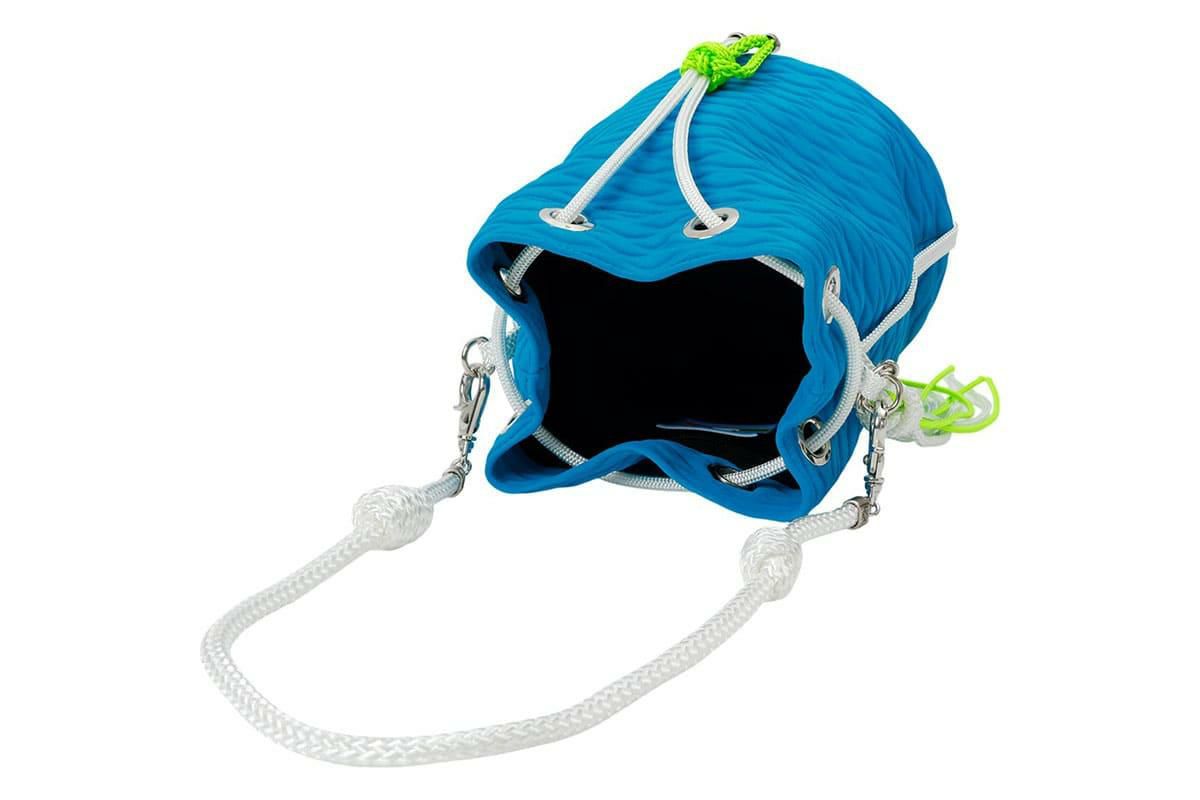  [レーク L4K3] バケットバッグ ピーコック イタリア製 seb-1175