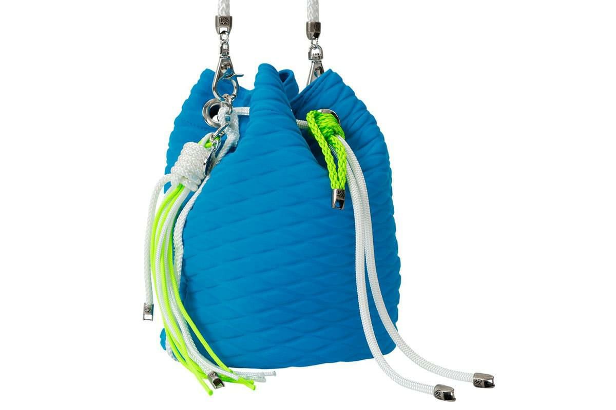  [レーク L4K3] バケットバッグ ピーコック イタリア製 seb-1175