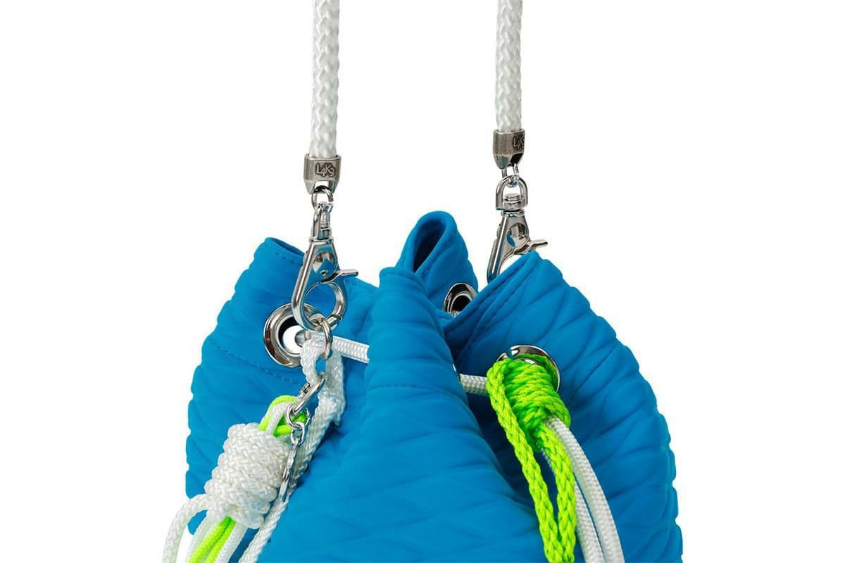  [レーク L4K3] バケットバッグ ピーコック イタリア製 seb-1175