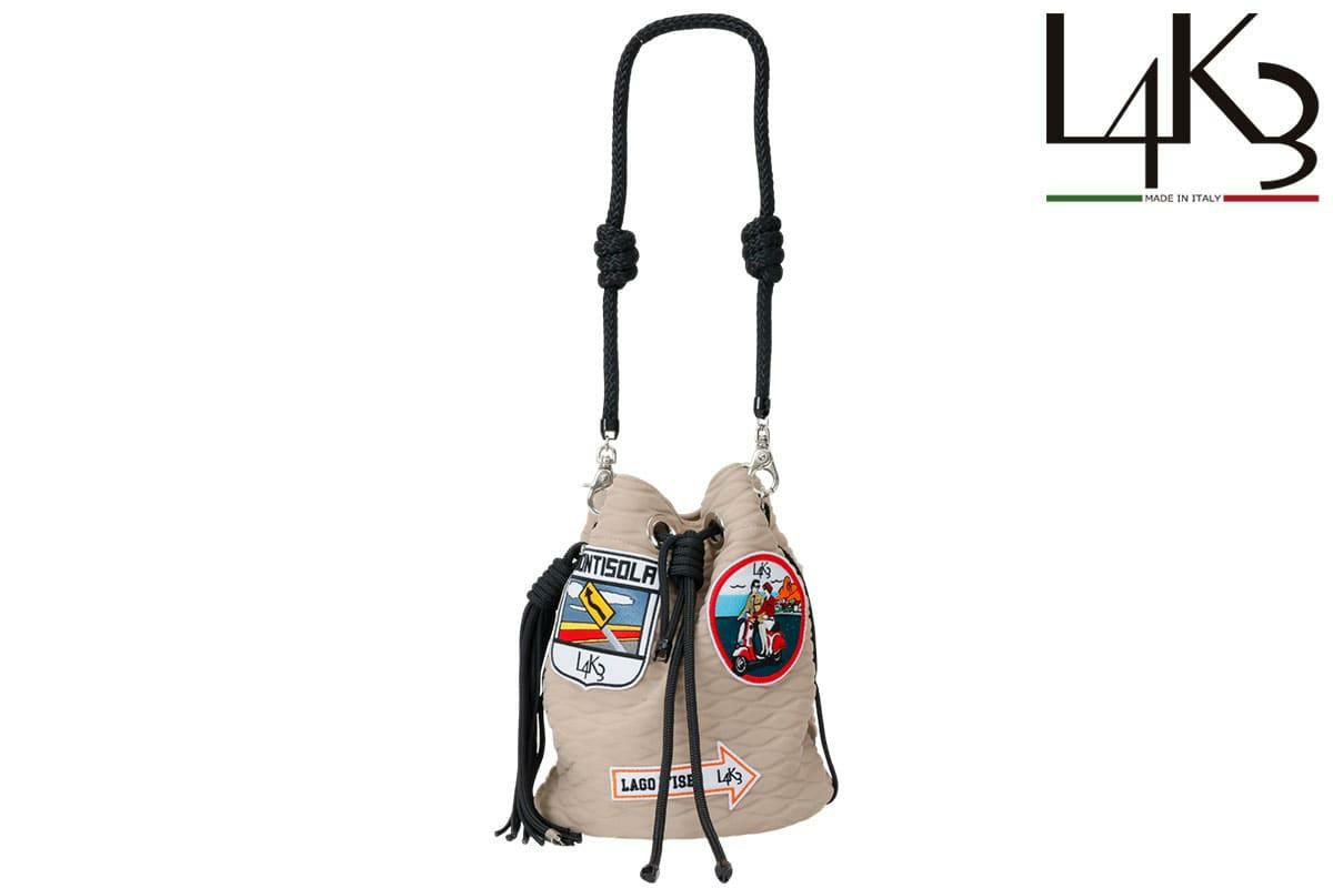  [レーク L4K3] バケットバッグ モザイコ イタリア製 seb-1180pa