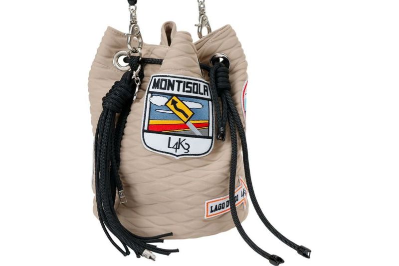  [レーク L4K3] バケットバッグ モザイコ イタリア製 seb-1180pa