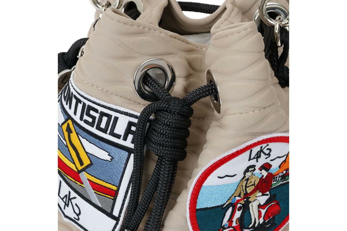  [レーク L4K3] バケットバッグ モザイコ イタリア製 seb-1180pa