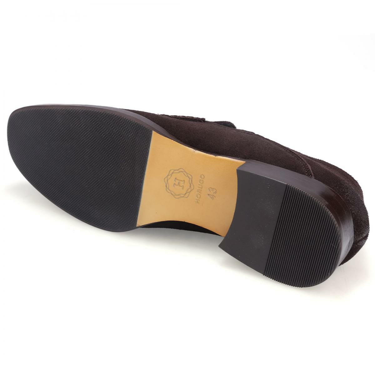 オルゴ / HORUGO メンズ カジュアルシューズ hw101dbrs バンプ ダークブラウン 4