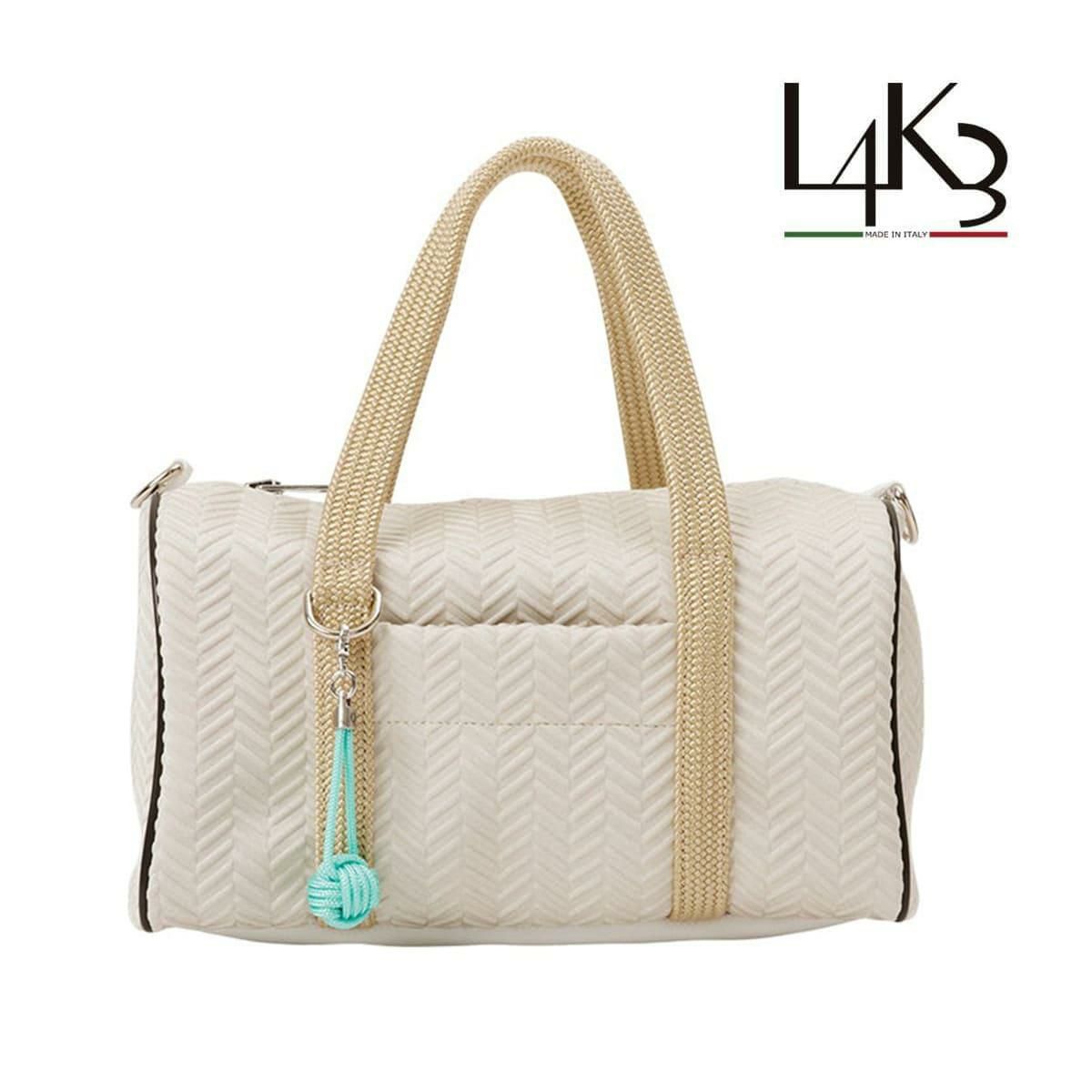  [レーク L4K3] バッグ ボストンミクロ マカダミア イタリア製 boc-1177