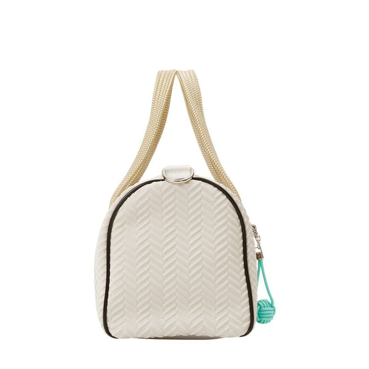  [レーク L4K3] バッグ ボストンミクロ マカダミア イタリア製 boc-1177