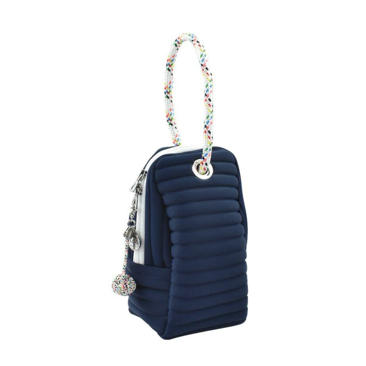  [レーク L4K3] バッグ レオポーチ アブソリュートブルー イタリア製 leo-1178