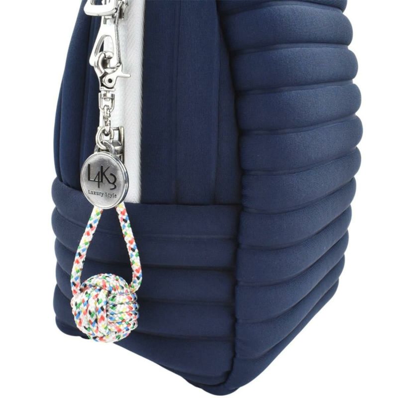  [レーク L4K3] バッグ レオポーチ アブソリュートブルー イタリア製 leo-1178