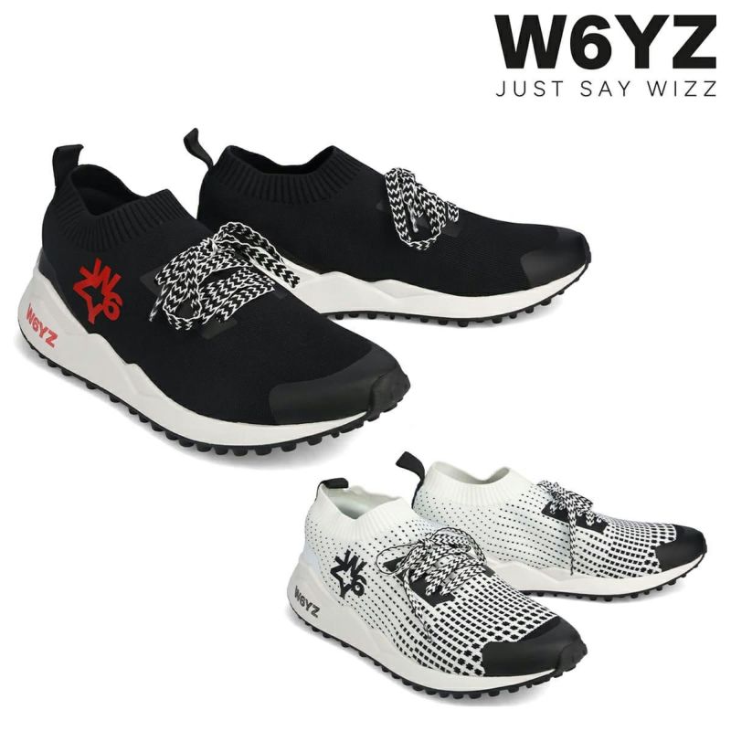  ウィズ メンズ スニーカー ソックエム ブラック ホワイト W6YZ skm250