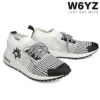  ウィズ メンズ スニーカー ソックエム ブラック ホワイト W6YZ skm250