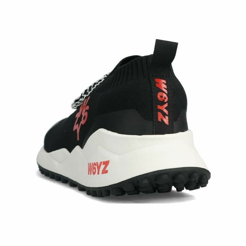  ウィズ メンズ スニーカー ソックエム ブラック ホワイト W6YZ skm250
