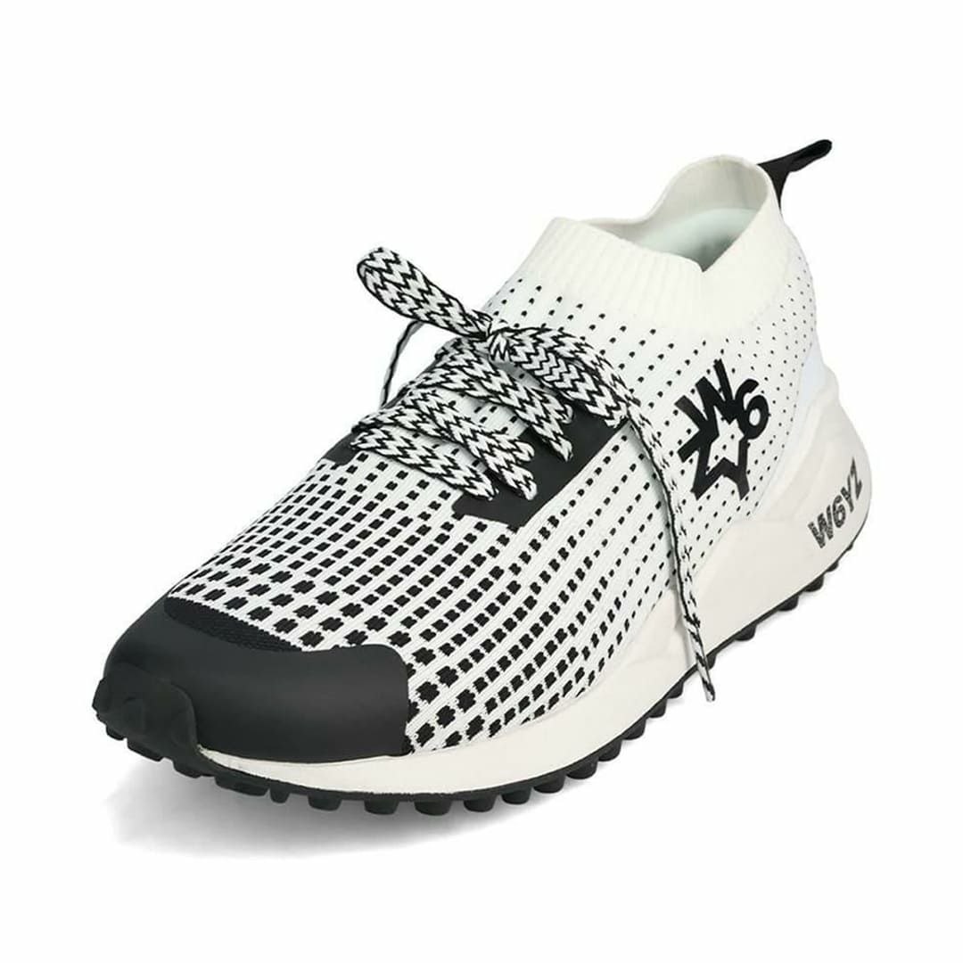  ウィズ メンズ スニーカー ソックエム ブラック ホワイト W6YZ 4