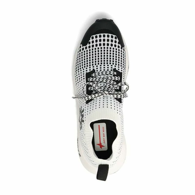  ウィズ メンズ スニーカー ソックエム ブラック ホワイト W6YZ 6