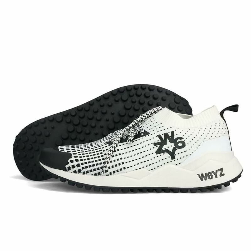  ウィズ メンズ スニーカー ソックエム ブラック ホワイト W6YZ 8