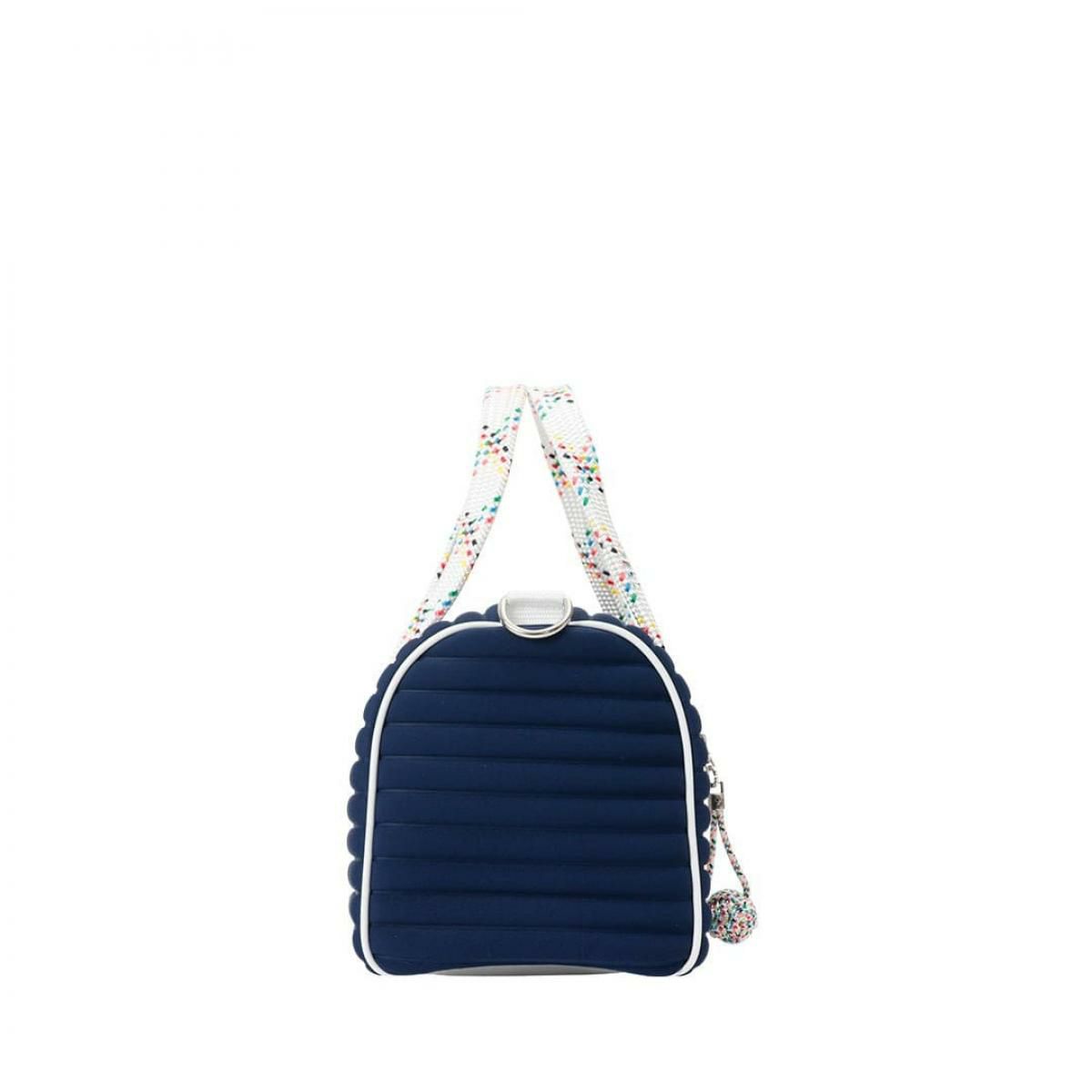  [レーク L4K3] バッグ ボストンミクロ アブソリュートブルー イタリア製 boc-1178