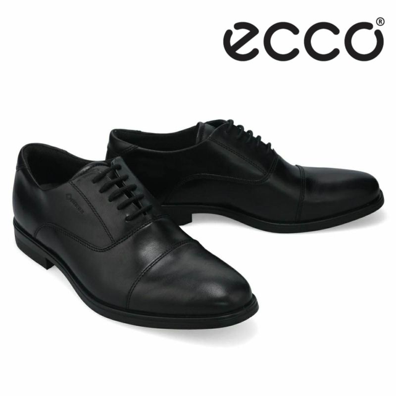  エコー メンズ ドレスシューズ メルボルン 防水 内羽根ストレートチップ ブラック ECCO 