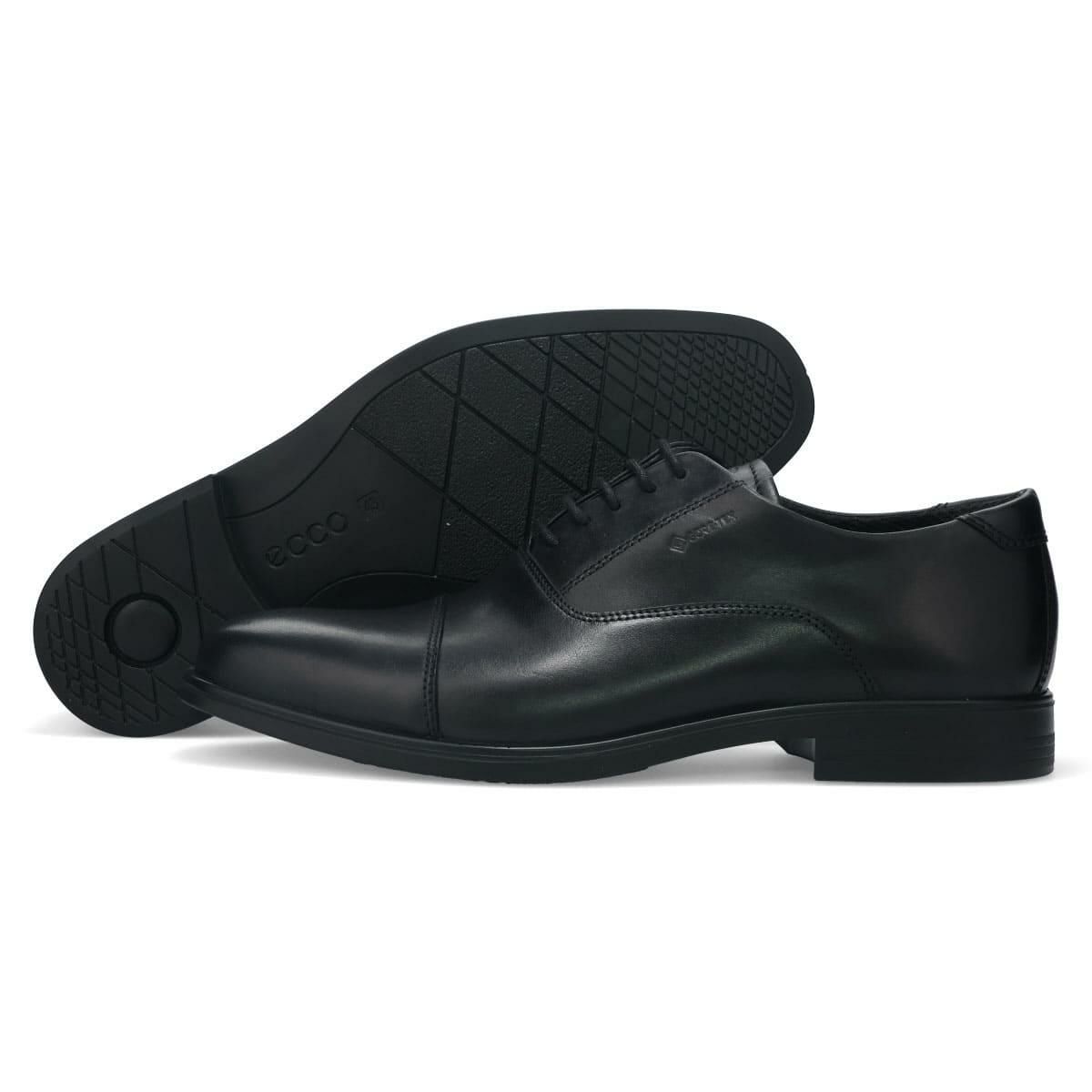  エコー メンズ ドレスシューズ メルボルン 防水 内羽根ストレートチップ ブラック ECCO 