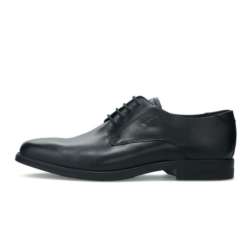  エコー メンズ ドレスシューズ メルボルン 防水 外羽根プレーントゥ ブラック