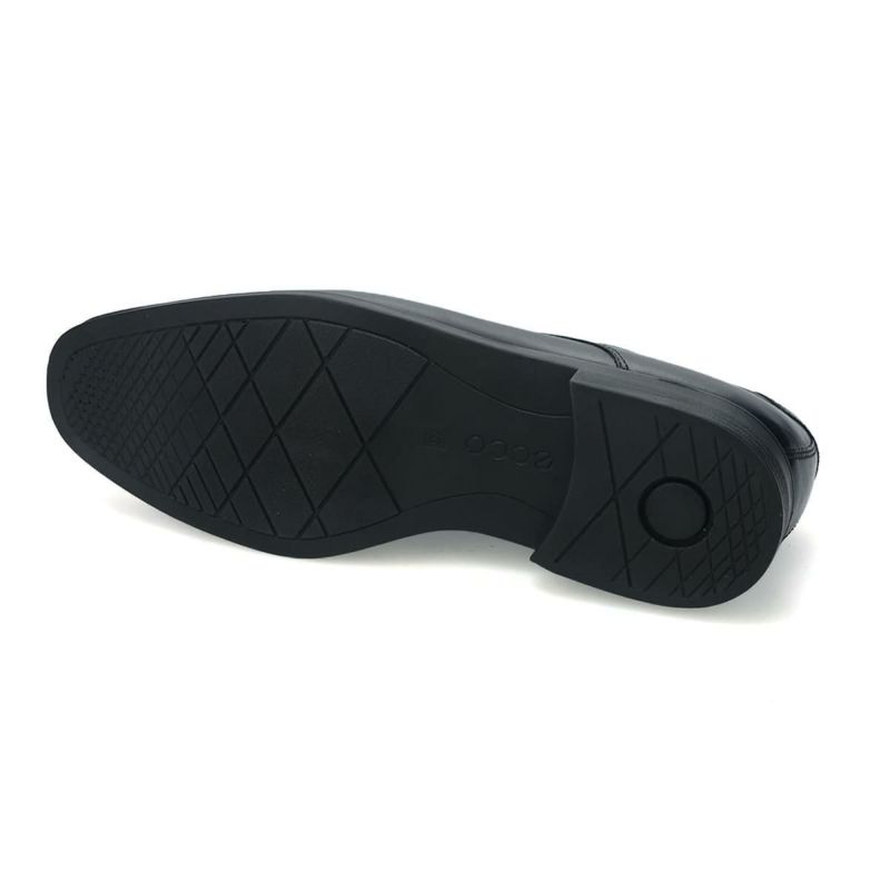  エコー メンズ ドレスシューズ メルボルン 防水 外羽根プレーントゥ ブラック