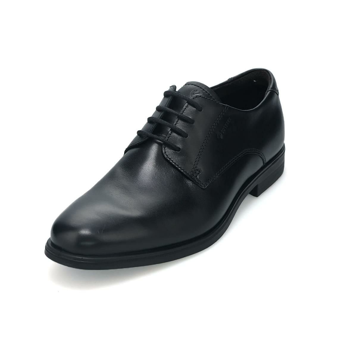  エコー メンズ ドレスシューズ メルボルン 防水 外羽根プレーントゥ ブラック