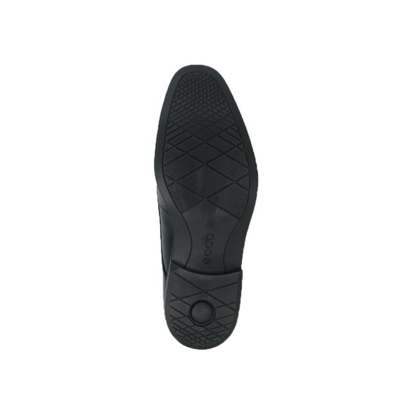  エコー メンズ ドレスシューズ メルボルン 防水 外羽根プレーントゥ ブラック