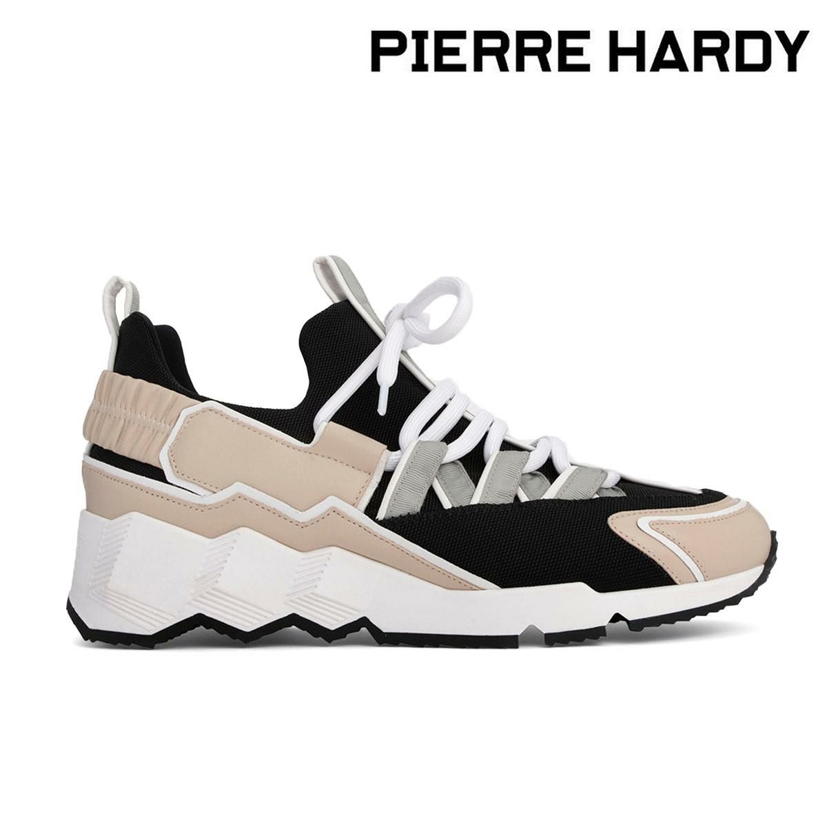 ピエール アルディ メンズ スニーカー トレックコメット ブラックマルチホワイト PIERRE HARDY lx1pifa25cfcanv