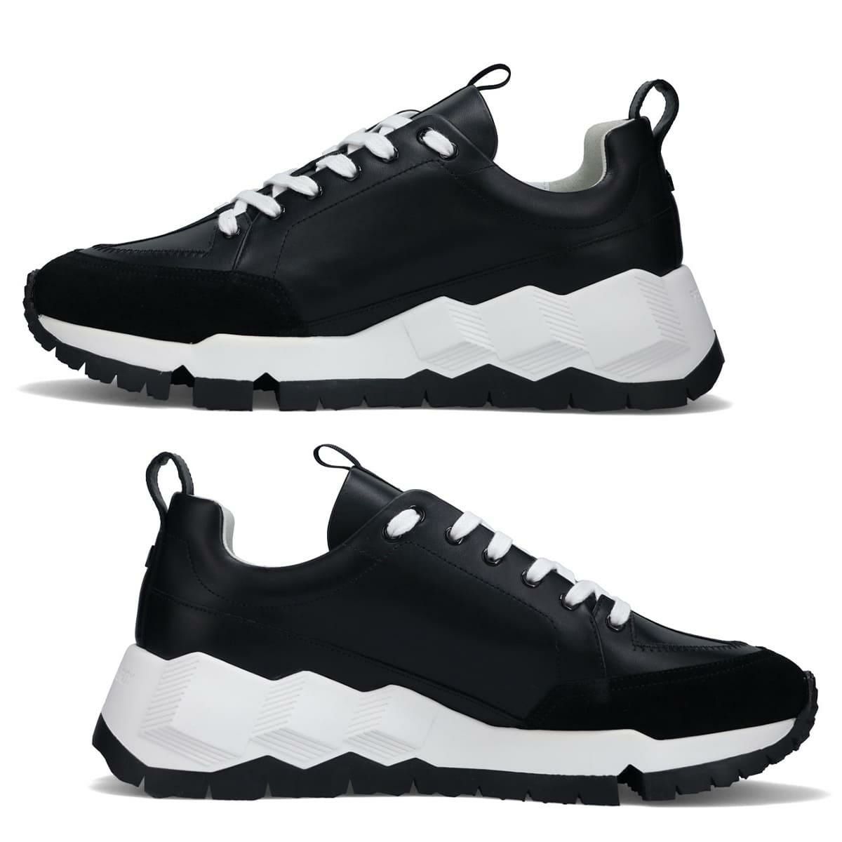 ピエール アルディ メンズ スニーカー ストリートライフ ブラック ホワイト/ブラック PIERRE HARDY pqx02zfa25calf