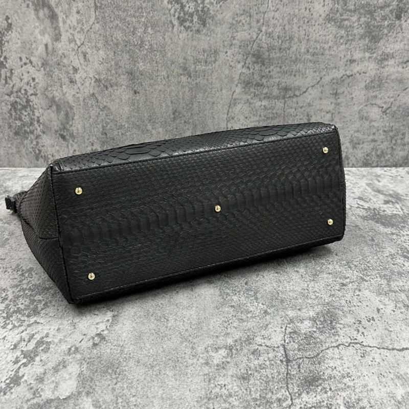 レザック バッグ パイソントートバッグ CALON ブラック 国産(日本製) LE'SAC calonp