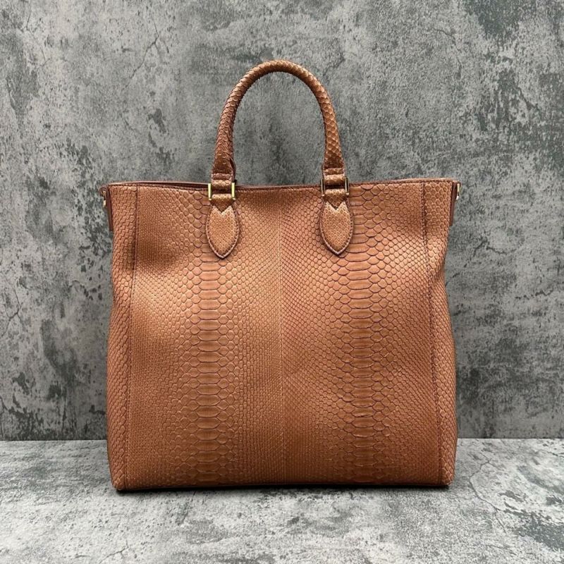 レザック バッグ パイソントートバッグ CALON コニャック 国産(日本製) LE'SAC calonp