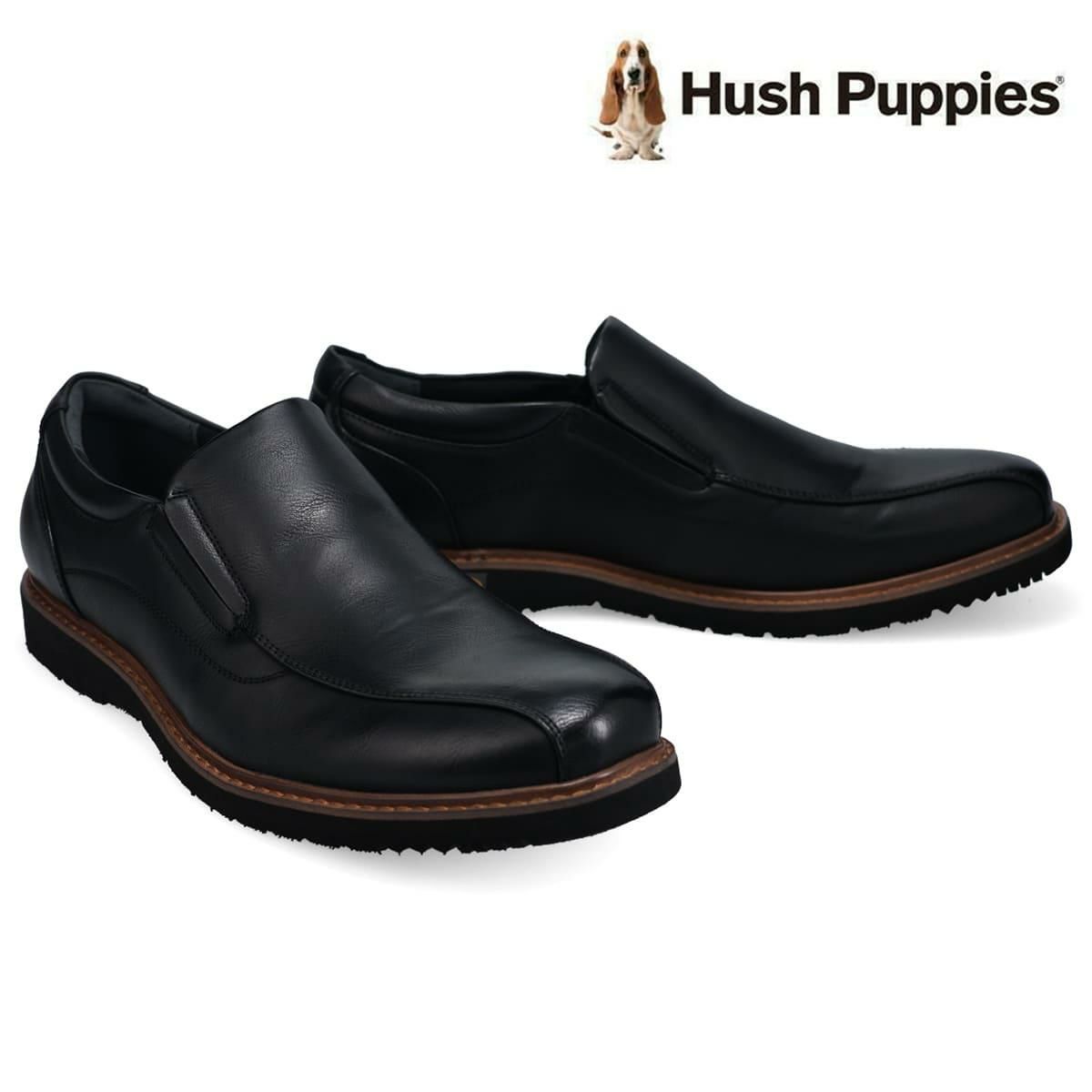 ハッシュパピー メンズ カジュアルシューズ スリッポン ブラック ブラウン チャコール カーキ Hush Puppies m-7121t
