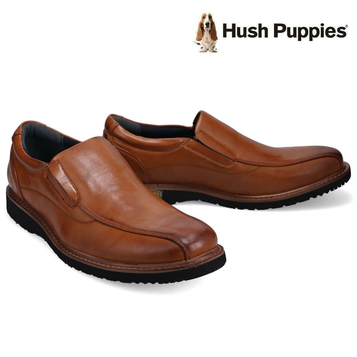 ハッシュパピー メンズ カジュアルシューズ スリッポン ブラック ブラウン チャコール カーキ Hush Puppies m-7121t