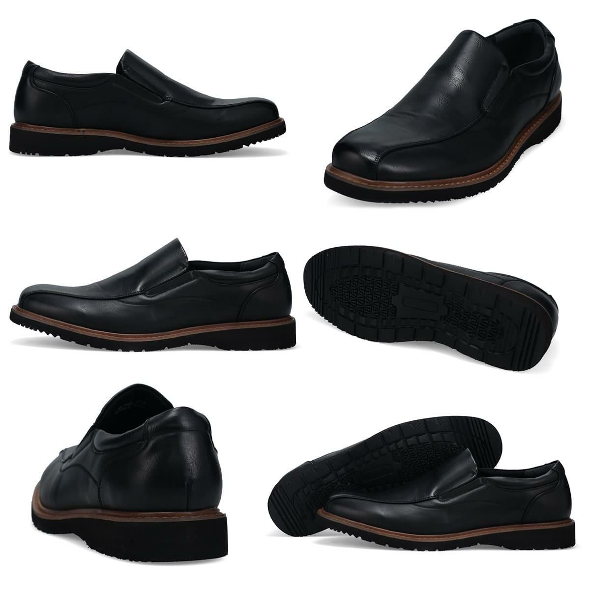 ハッシュパピー メンズ カジュアルシューズ スリッポン ブラック ブラウン チャコール カーキ Hush Puppies m-7121t