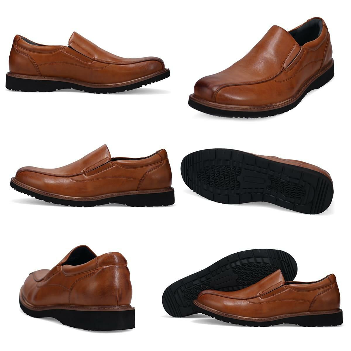 ハッシュパピー メンズ カジュアルシューズ スリッポン ブラック ブラウン チャコール カーキ Hush Puppies m-7121t