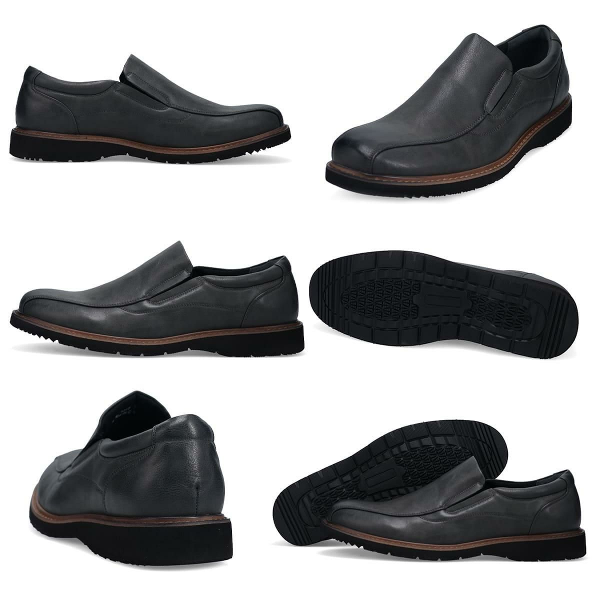 ハッシュパピー メンズ カジュアルシューズ スリッポン ブラック ブラウン チャコール カーキ Hush Puppies m-7121t