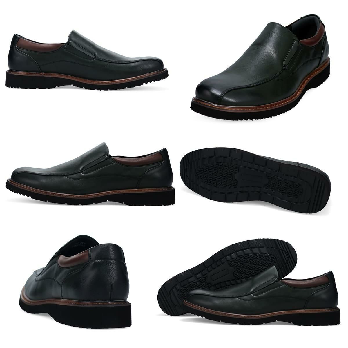 ハッシュパピー メンズ カジュアルシューズ スリッポン ブラック ブラウン チャコール カーキ Hush Puppies m-7121t