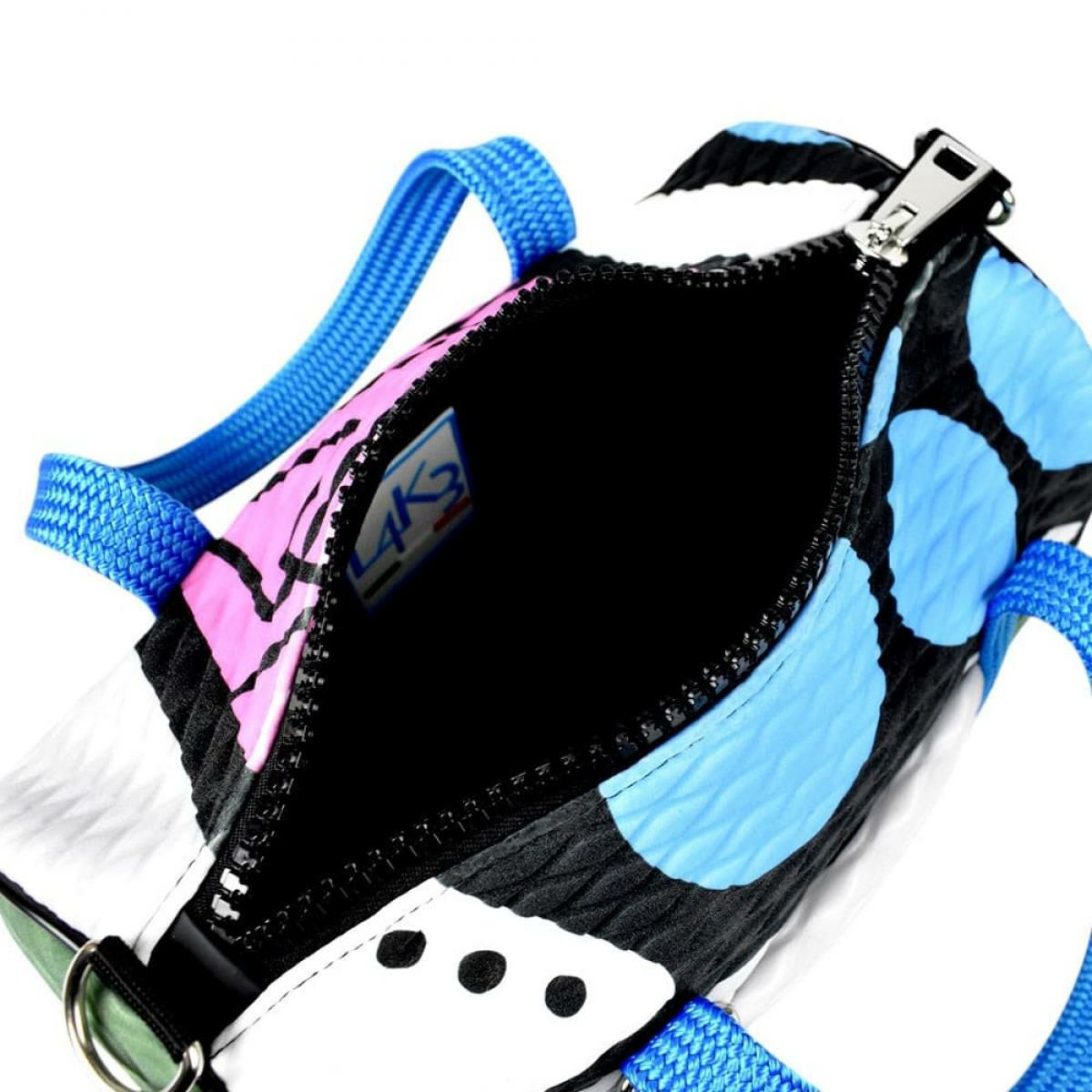  [レーク L4K3] バッグ ボストンミクロ カーキミックス イタリア製 boc-1116ah